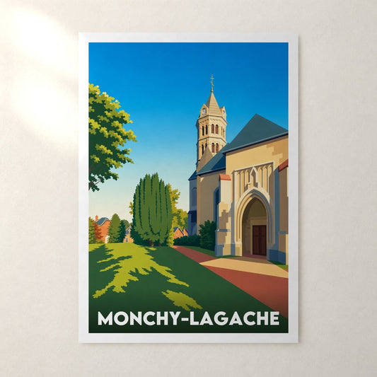 Affiche Monchy-Lagache – sans cadre, accrochée au mur