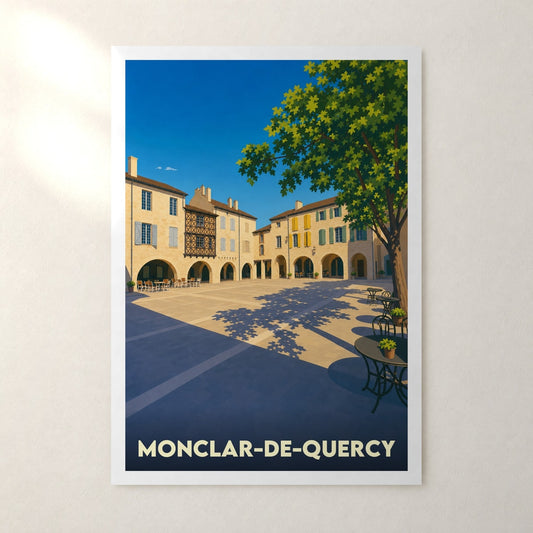 Affiche Monclar-de-Quercy – sans cadre, accrochée au mur