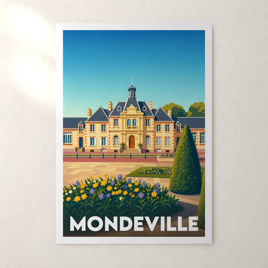 Affiche Mondeville – sans cadre, accrochée au mur