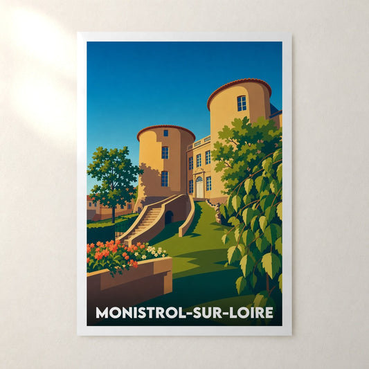 Affiche Monistrol-sur-Loire – sans cadre, accrochée au mur