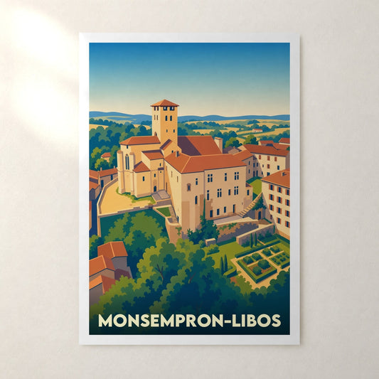 Affiche Monsempron-Libos – sans cadre, accrochée au mur