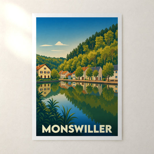 Affiche Monswiller – sans cadre, accrochée au mur