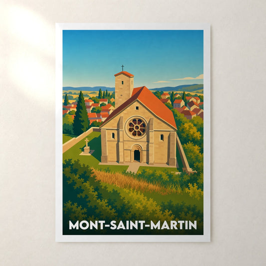 Affiche Mont-Saint-Martin – sans cadre, accrochée au mur