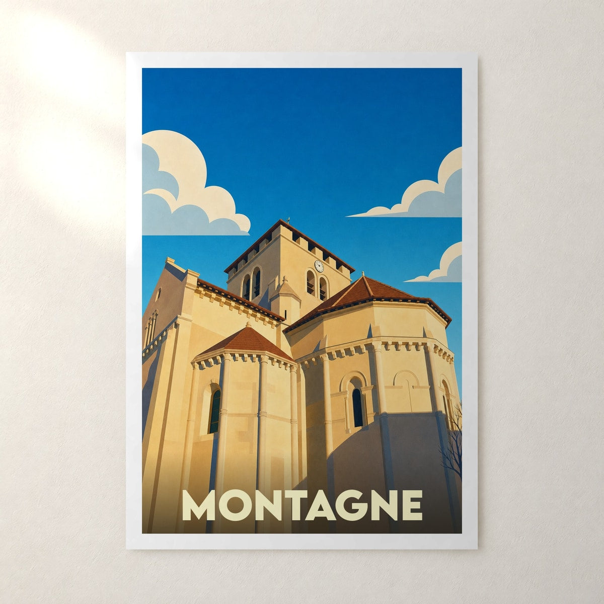 Affiche Montagne – sans cadre, accrochée au mur