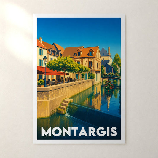 Affiche Montargis – sans cadre, accrochée au mur