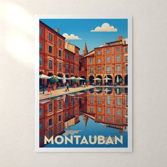 Affiche Montauban – sans cadre, accrochée au mur