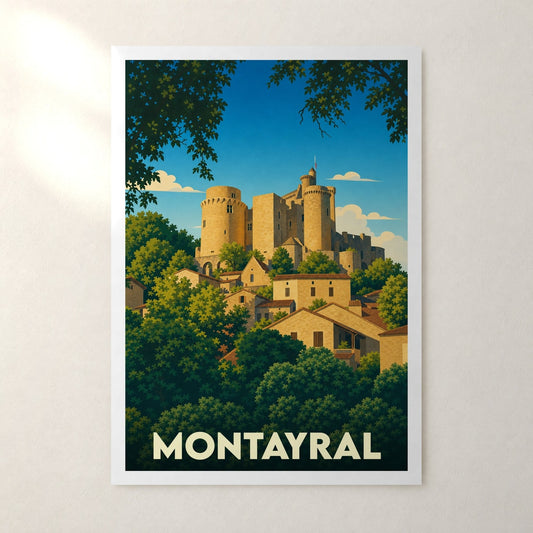 Affiche Montayral – sans cadre, accrochée au mur