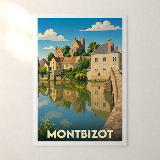 Affiche Montbizot – sans cadre, accrochée au mur