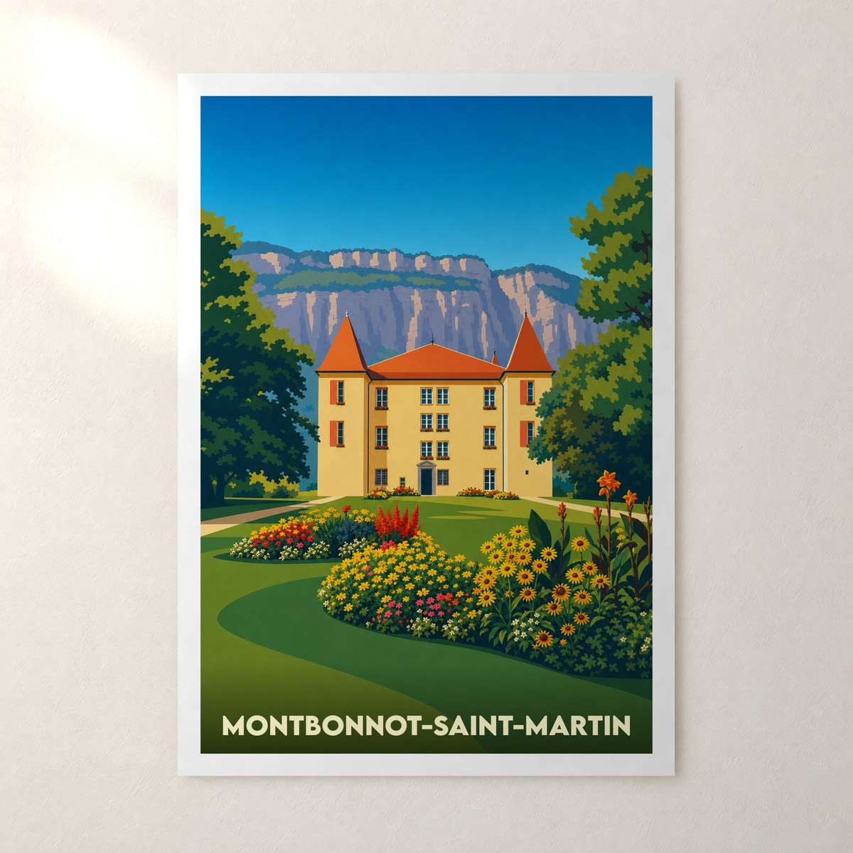 Affiche Montbonnot-Saint-Martin – sans cadre, accrochée au mur