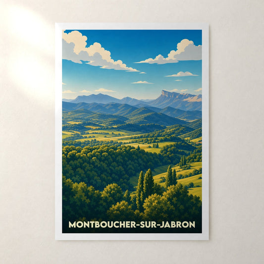 Affiche Montboucher-sur-Jabron – sans cadre, accrochée au mur