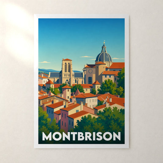 Affiche Montbrison – sans cadre, accrochée au mur