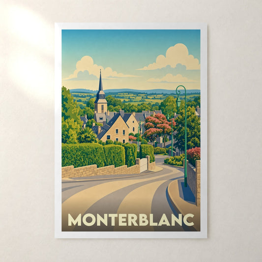 Affiche Monterblanc – sans cadre, accrochée au mur