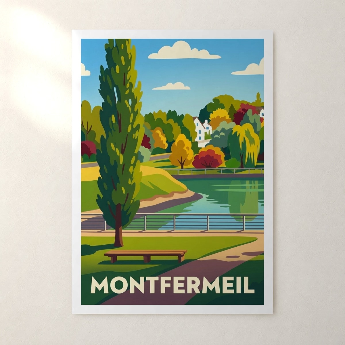 Affiche Montfermeil – sans cadre, accrochée au mur