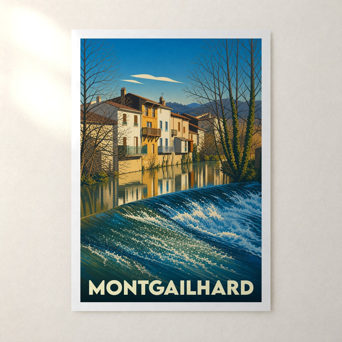 Affiche Montgailhard – sans cadre, accrochée au mur