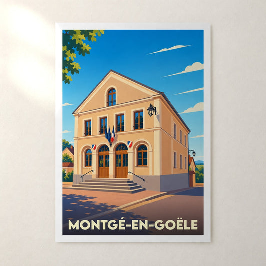 Affiche Montgé-en-Goële – sans cadre, accrochée au mur