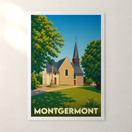 Affiche Montgermont – sans cadre, accrochée au mur