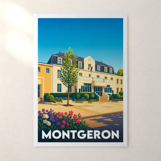 Affiche Montgeron – sans cadre, accrochée au mur