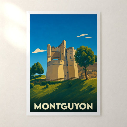 Affiche Montguyon – sans cadre, accrochée au mur