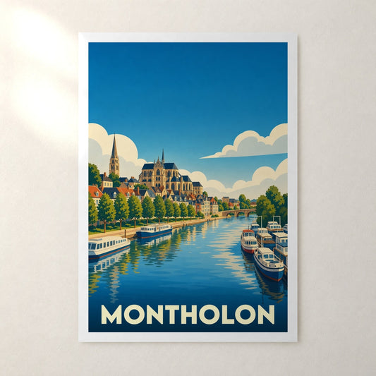 Affiche Montholon – sans cadre, accrochée au mur