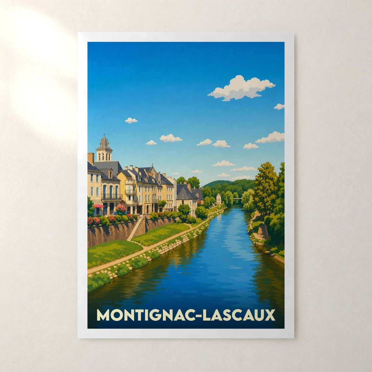 Affiche Montignac-Lascaux – sans cadre, accrochée au mur