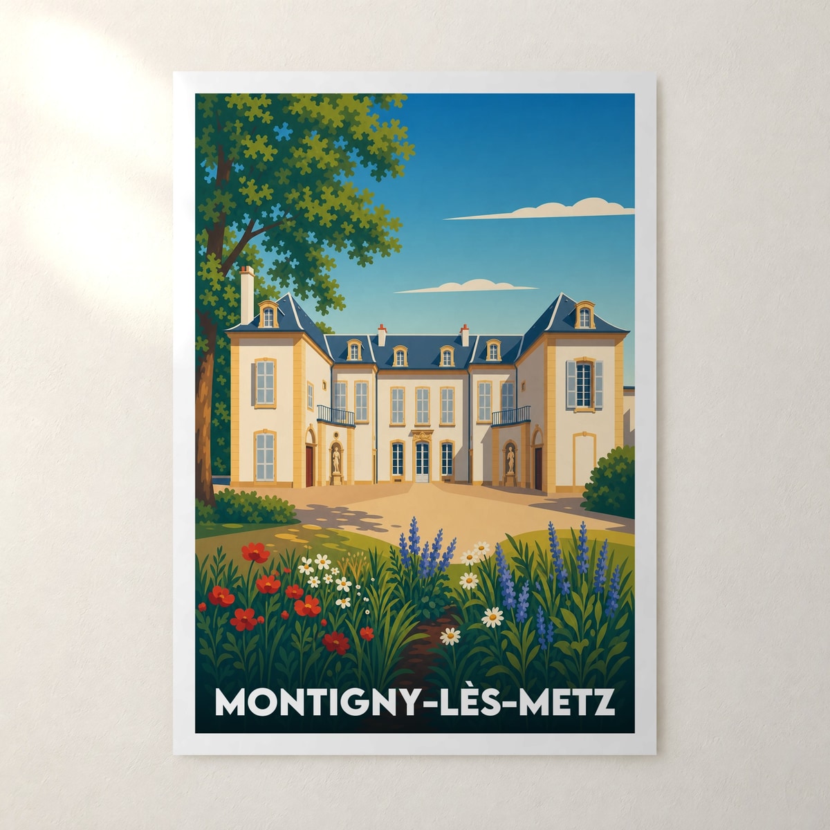 Affiche Montigny-lès-Metz – sans cadre, accrochée au mur