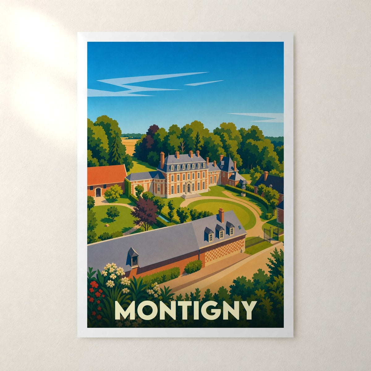 Affiche Montigny – sans cadre, accrochée au mur