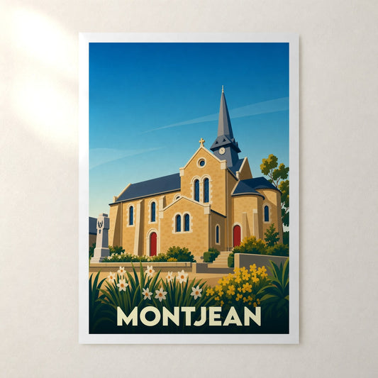 Affiche Montjean – sans cadre, accrochée au mur