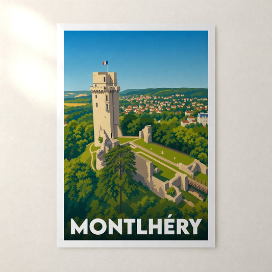 Affiche Montlhéry – sans cadre, accrochée au mur
