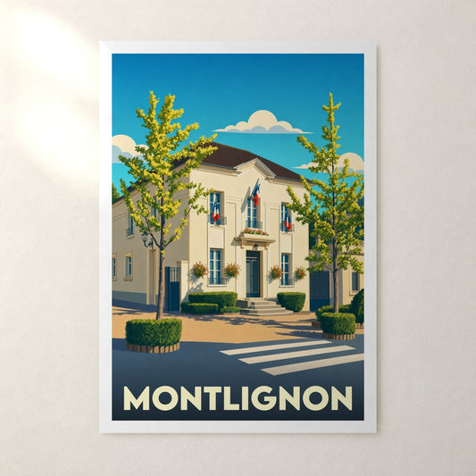Affiche Montlignon – sans cadre, accrochée au mur