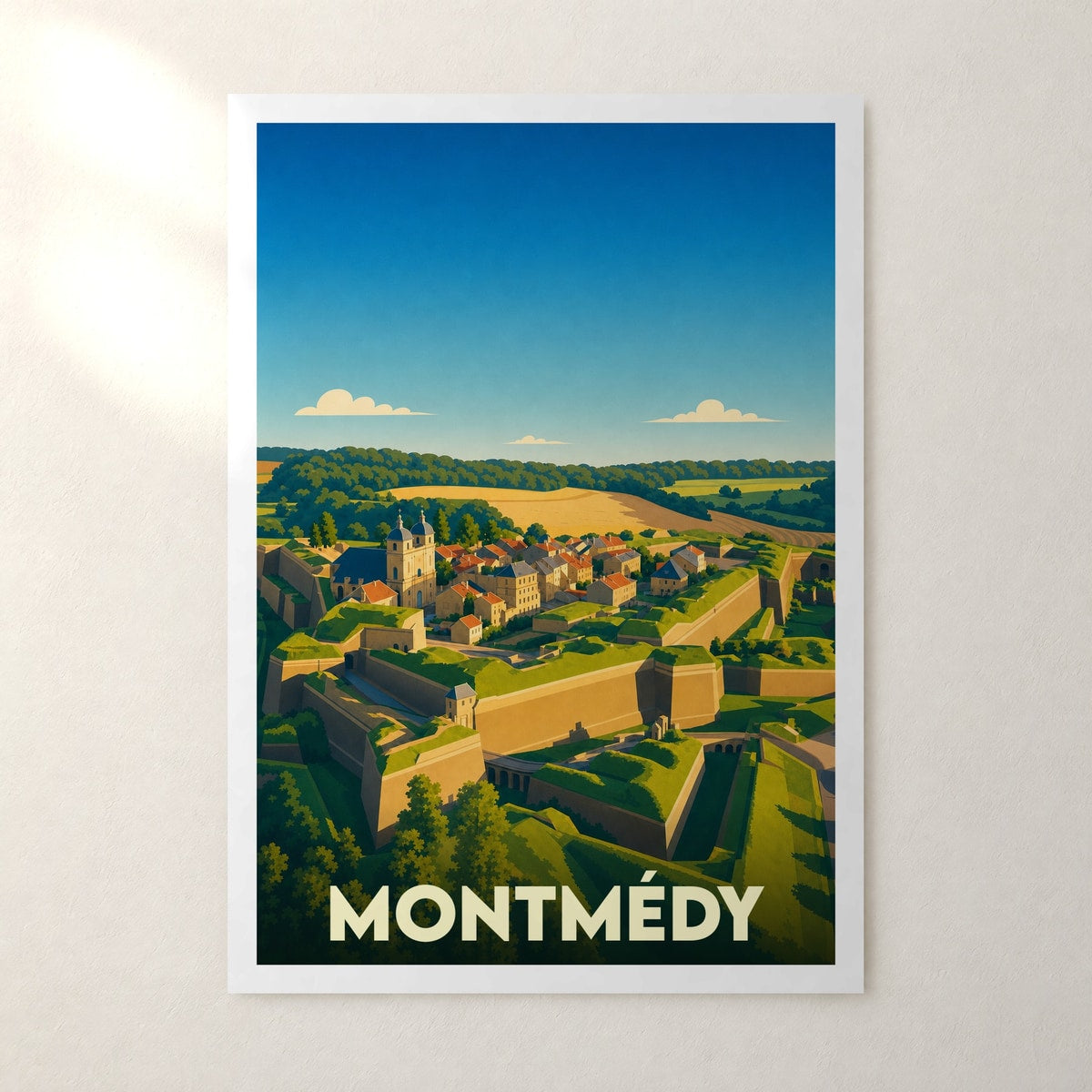 Affiche Montmédy – sans cadre, accrochée au mur