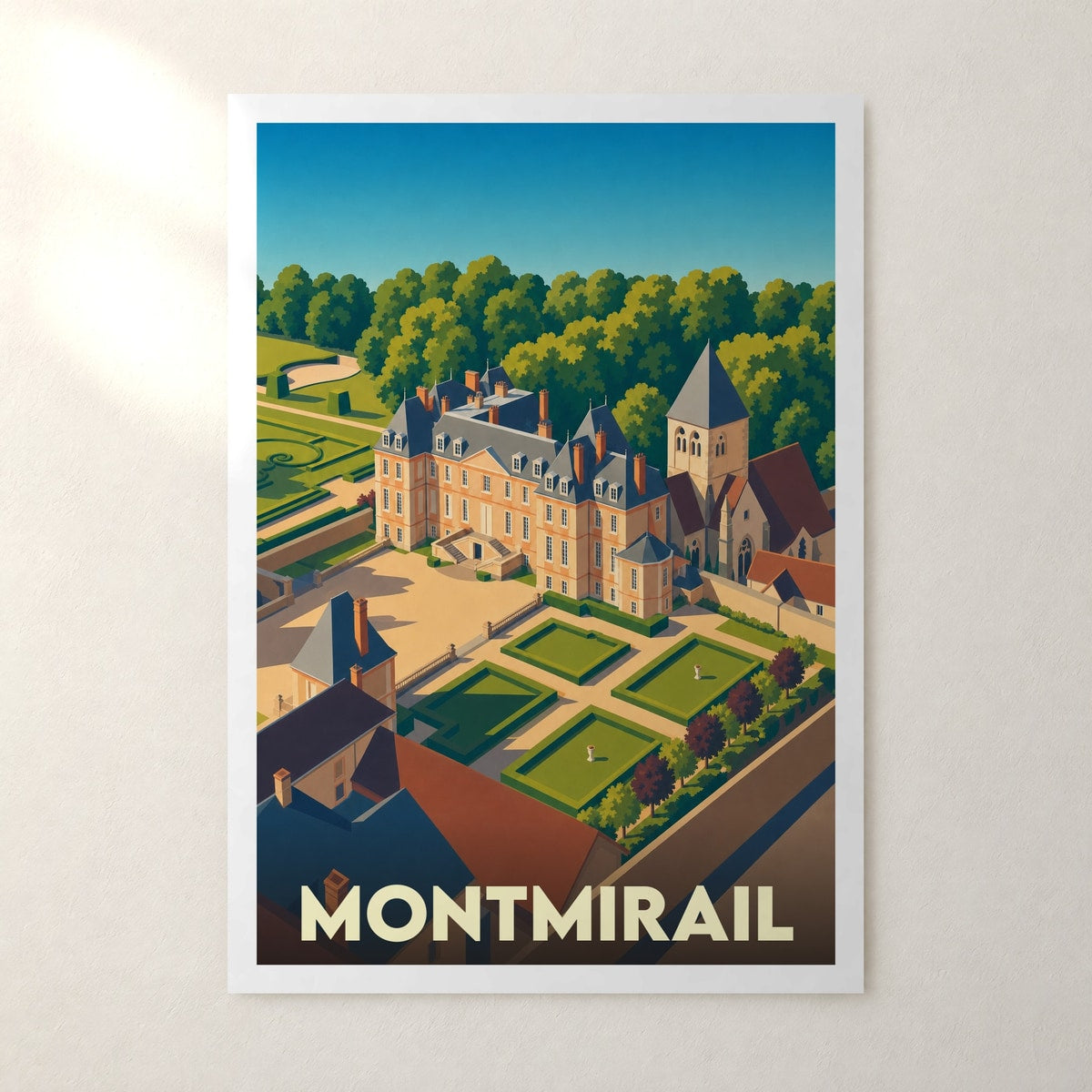 Affiche Montmirail – sans cadre, accrochée au mur
