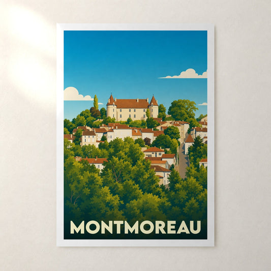 Affiche Montmoreau – sans cadre, accrochée au mur
