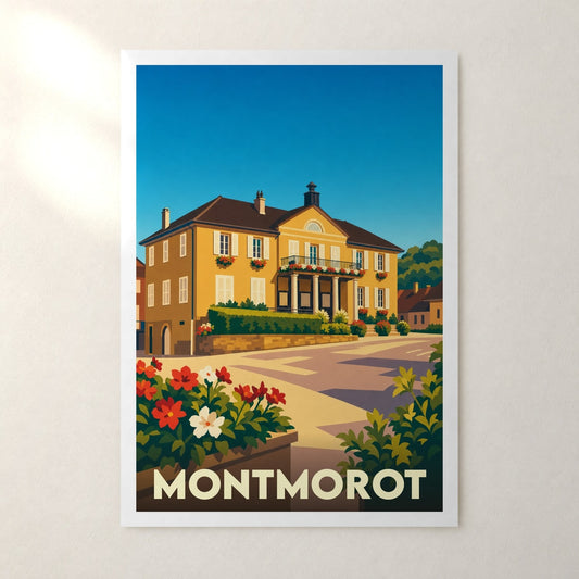 Affiche Montmorot – sans cadre, accrochée au mur