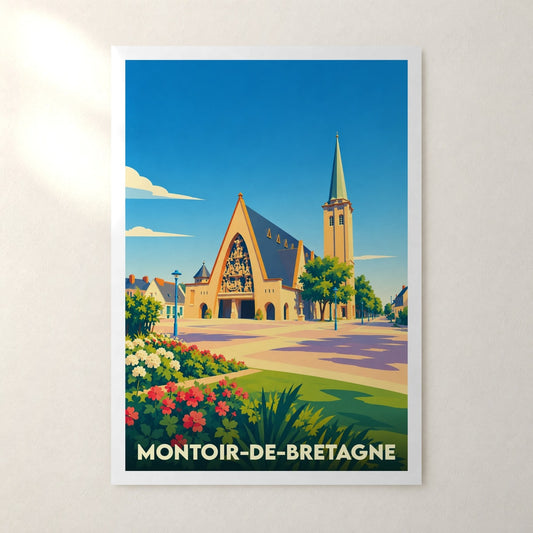 Affiche Montoir-de-Bretagne – sans cadre, accrochée au mur