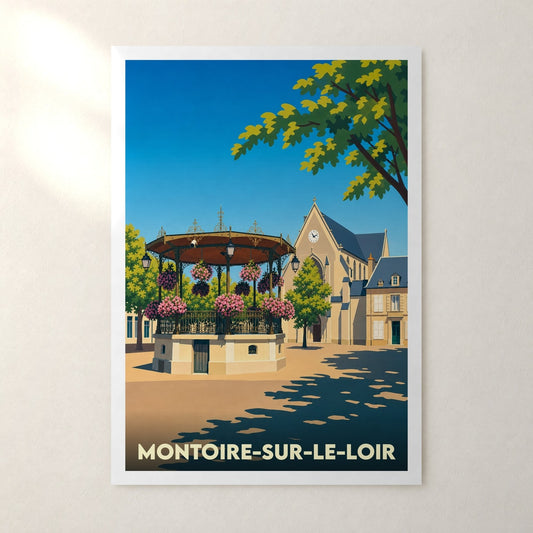 Affiche Montoire-sur-le-Loir – sans cadre, accrochée au mur