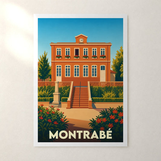 Affiche Montrabé – sans cadre, accrochée au mur