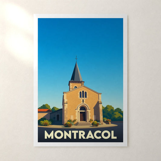 Affiche Montracol – sans cadre, accrochée au mur