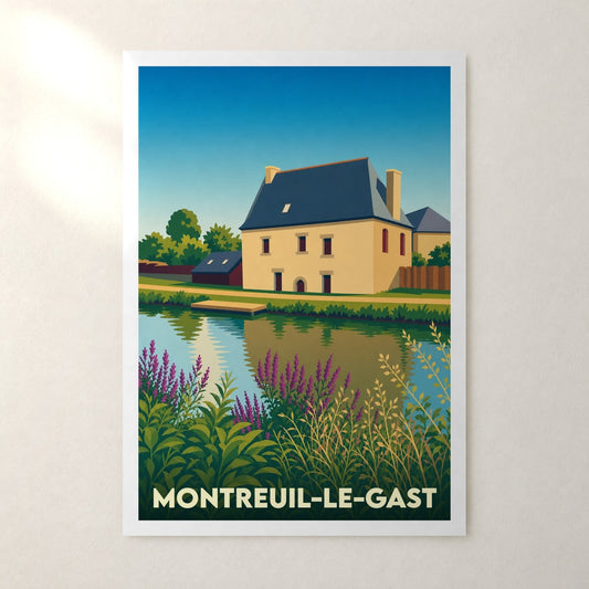 Affiche Montreuil-le-Gast – sans cadre, accrochée au mur