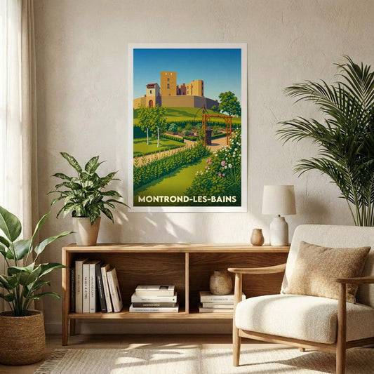 Affiche A1 (59,4 x 84,1 cm) Sans cadre souvenir de Montrond-les-Bains