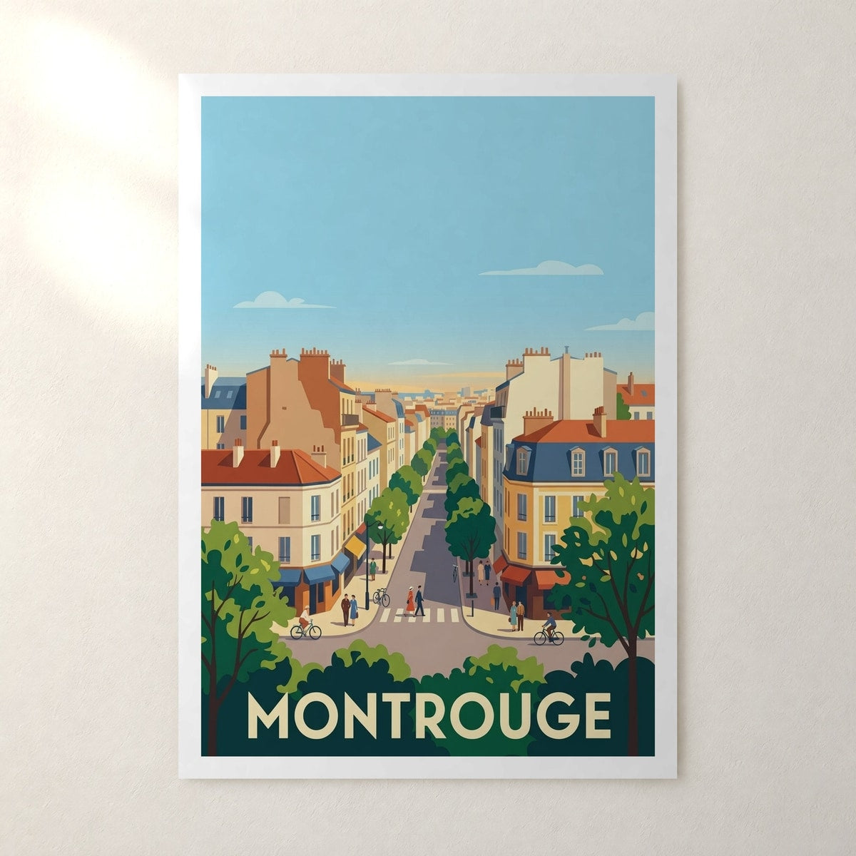 Affiche Montrouge – sans cadre, accrochée au mur