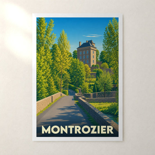 Affiche Montrozier – sans cadre, accrochée au mur