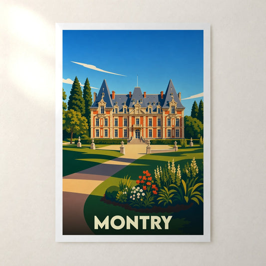 Affiche Montry – sans cadre, accrochée au mur