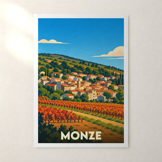 Affiche Monze – sans cadre, accrochée au mur
