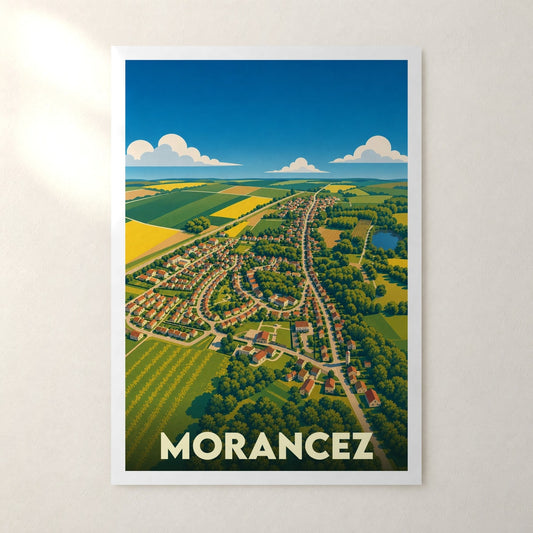 Affiche Morancez – sans cadre, accrochée au mur