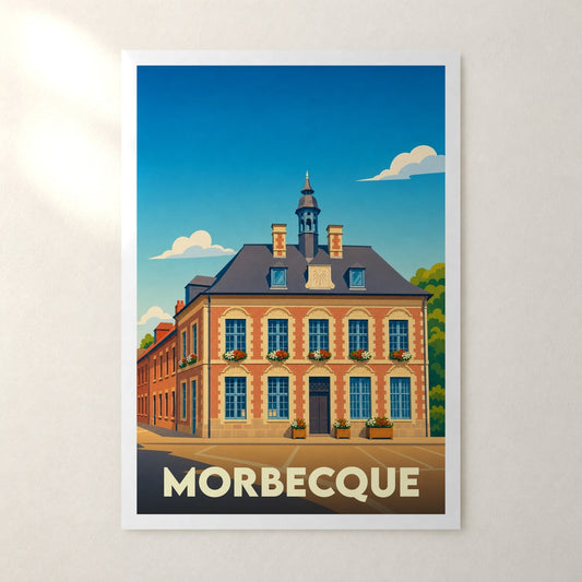 Affiche Morbecque – sans cadre, accrochée au mur