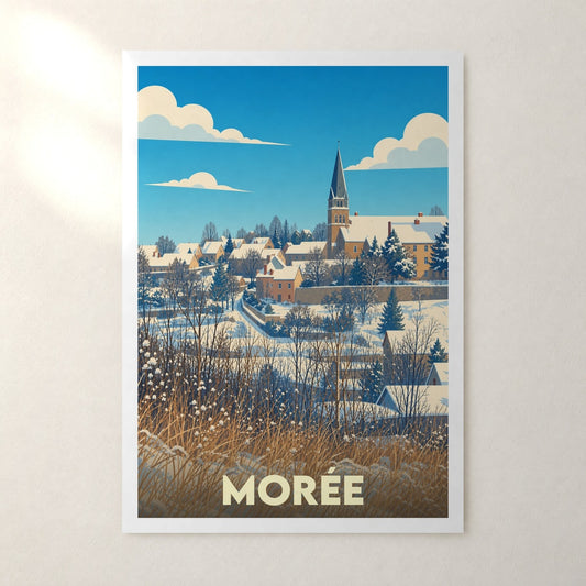 Affiche Morée – sans cadre, accrochée au mur