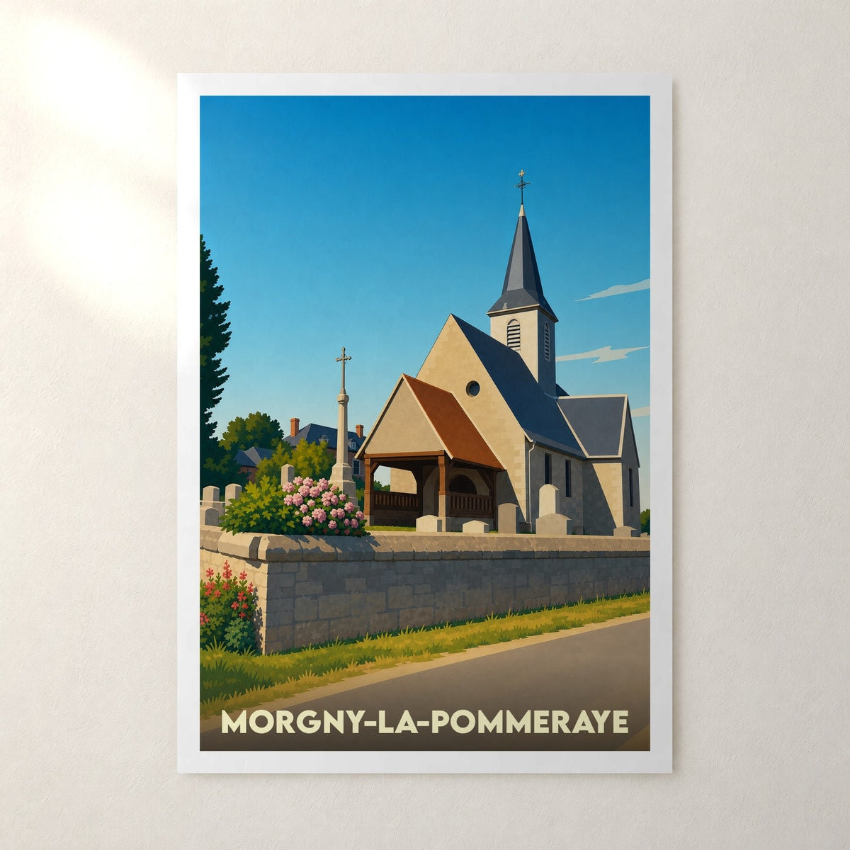 Affiche Morgny-la-Pommeraye – sans cadre, accrochée au mur
