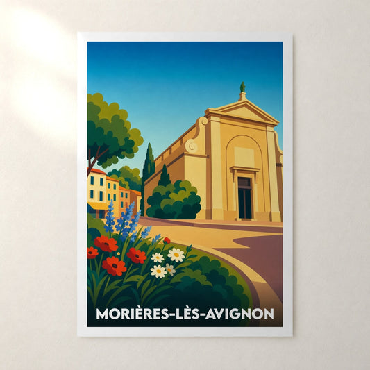 Affiche Morières-lès-Avignon – sans cadre, accrochée au mur