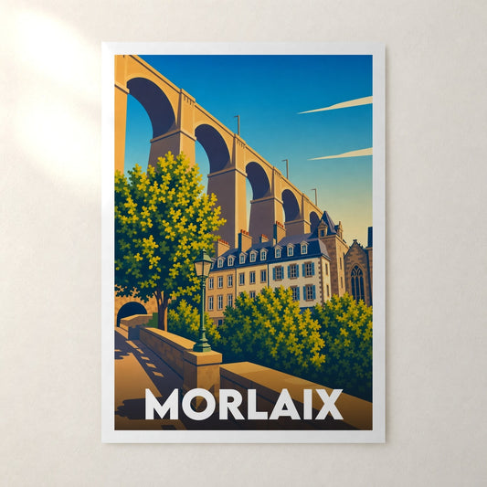 Affiche Morlaix – sans cadre, accrochée au mur