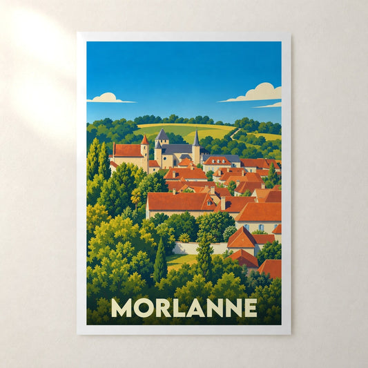Affiche Morlanne – sans cadre, accrochée au mur